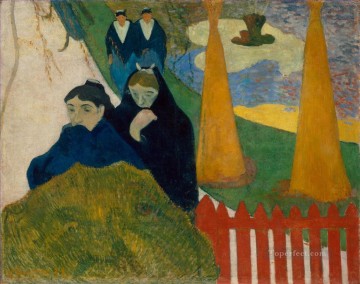 公共の庭にいるアルルの女性たち ミストラル・ポスト印象派 ポール・ゴーギャン Oil Paintings